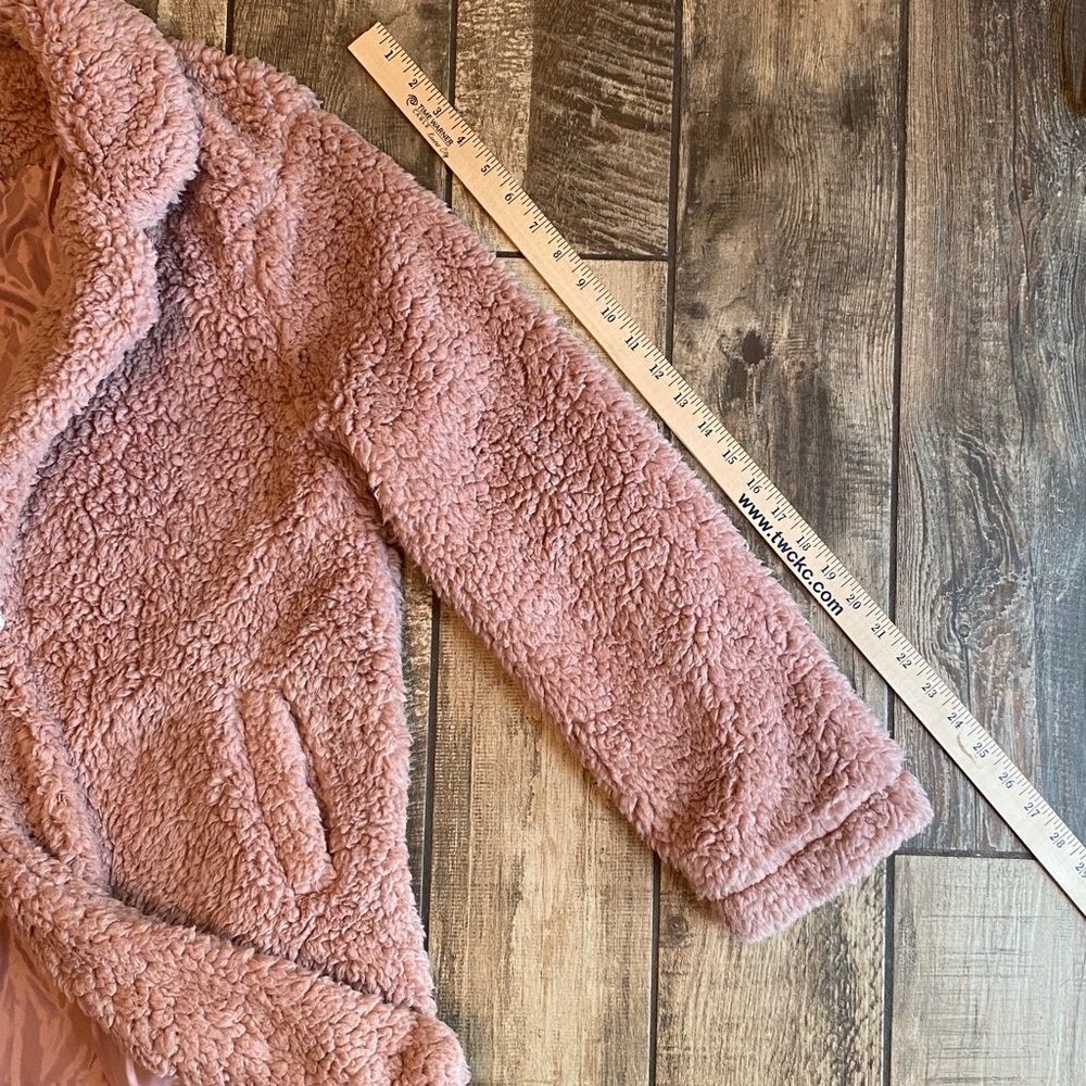 Impressions Pink Sherpa Puffer Coat 🆕 - Picture 7 of 16